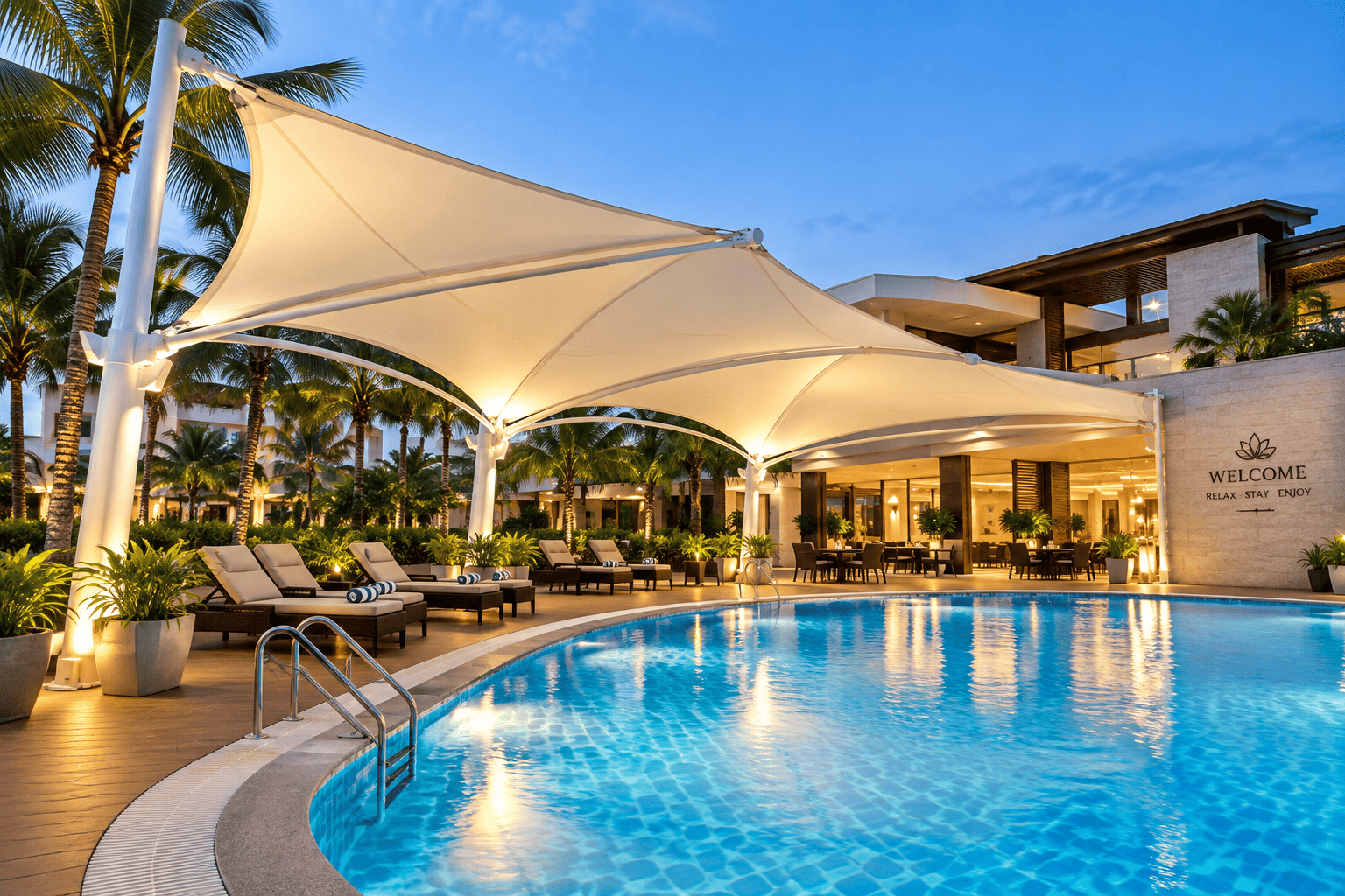 Hotels & Resorts tensile structure solution