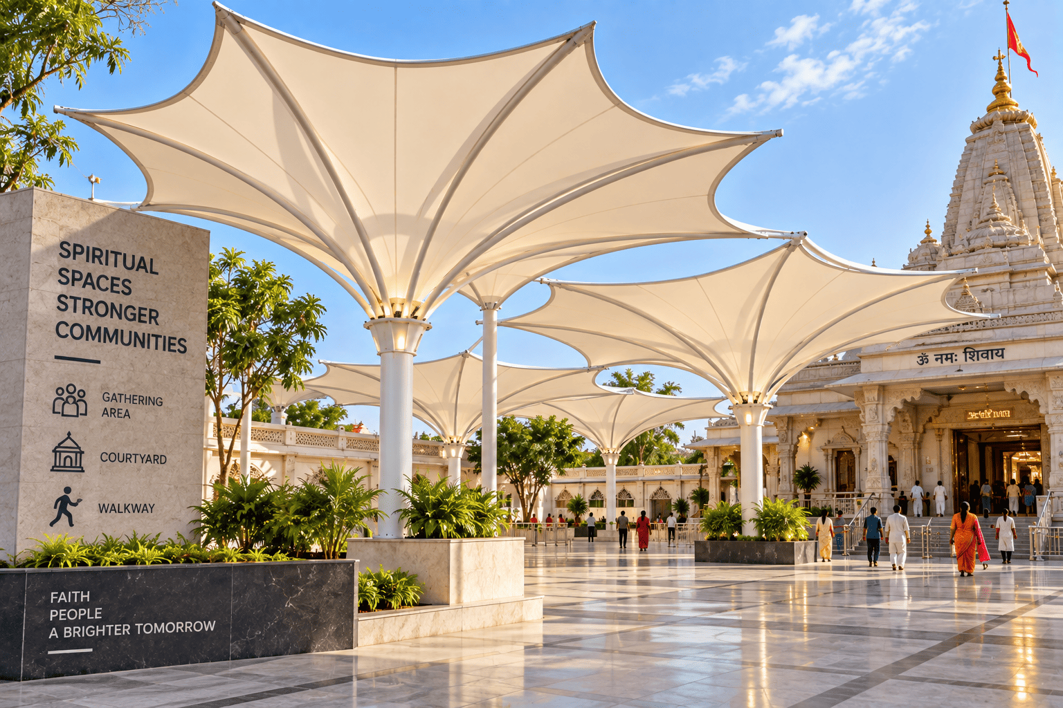 Religious Places tensile structure solution