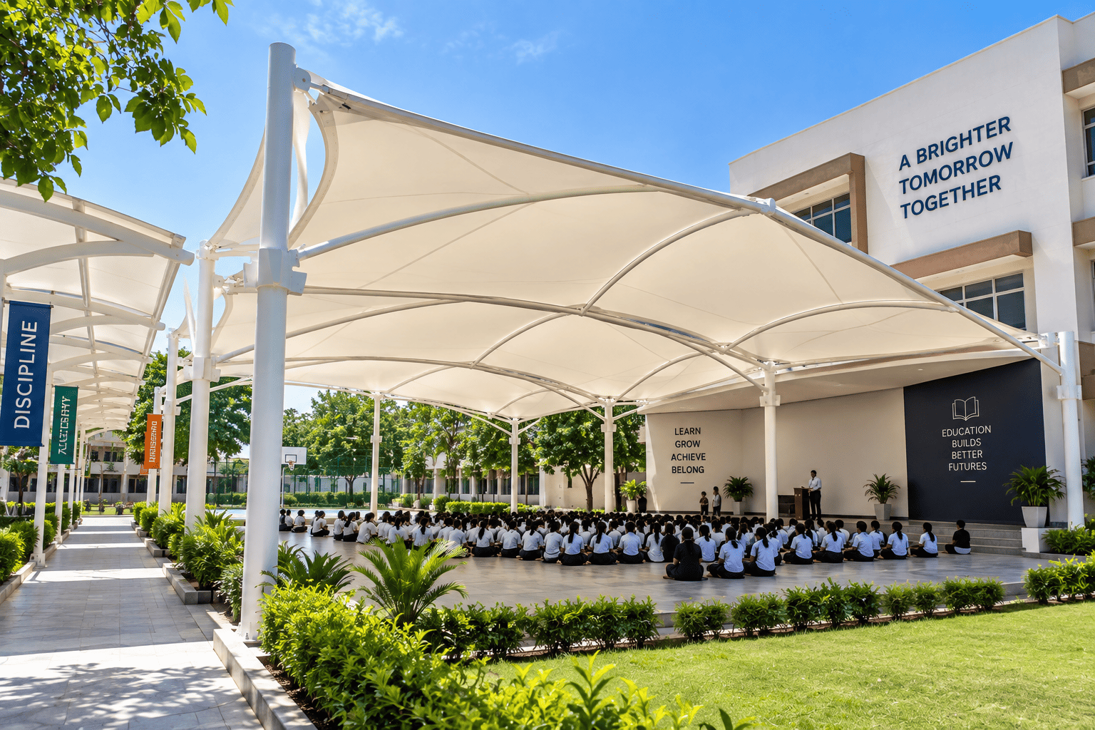Schools & Colleges tensile structure solution