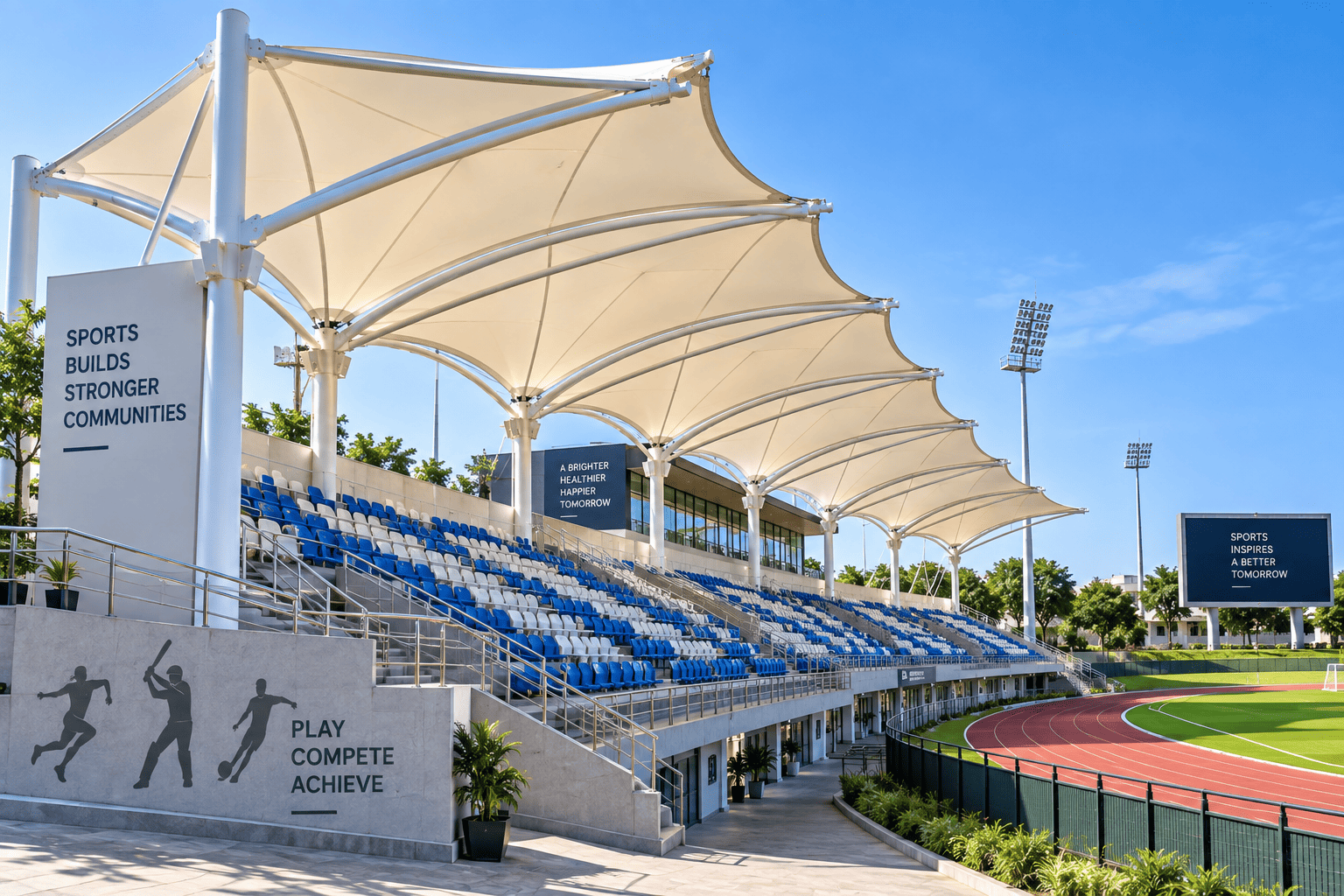 Stadiums & Sports Complexes tensile structure solution