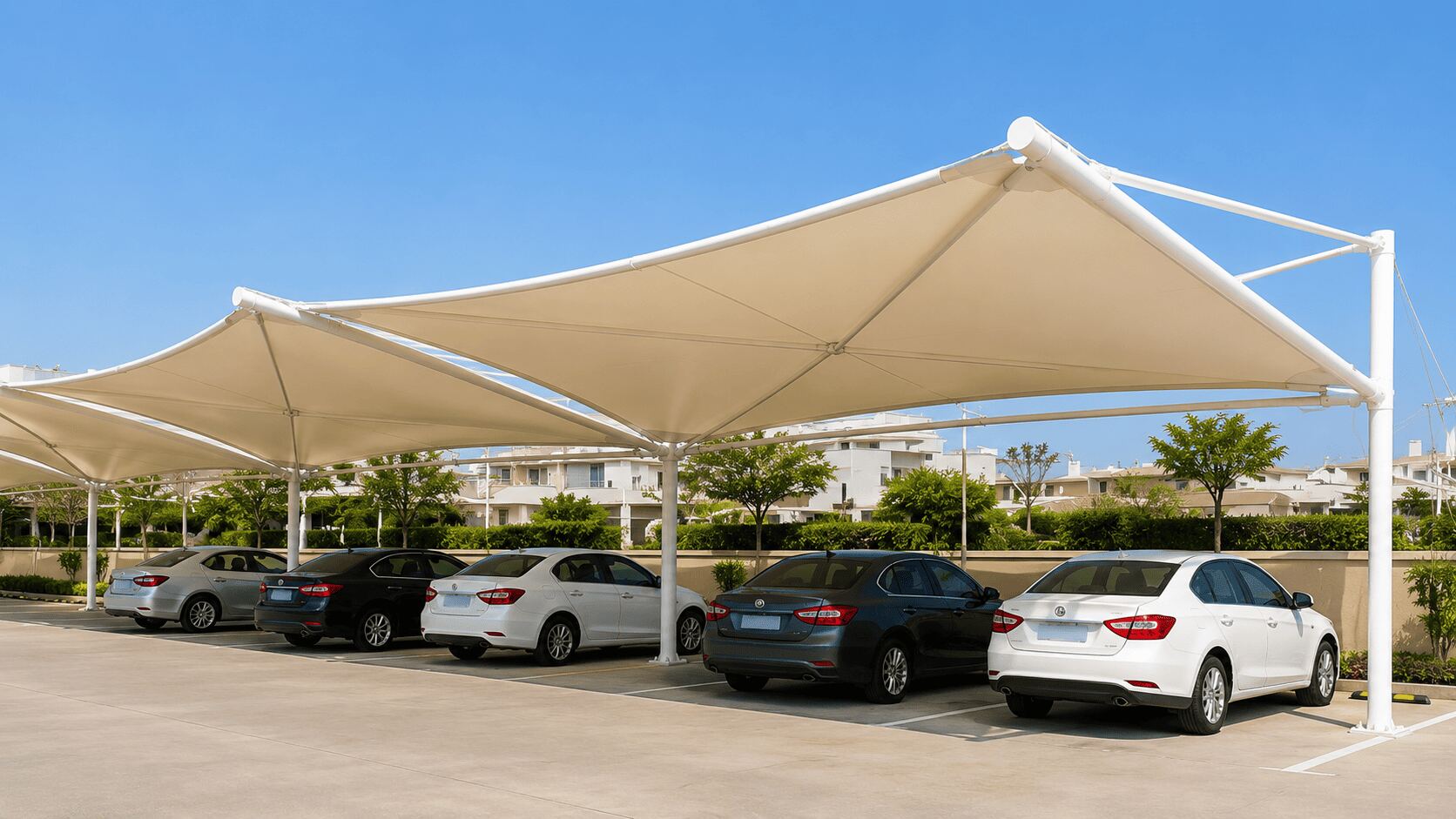 Tensile Car Parking Shade