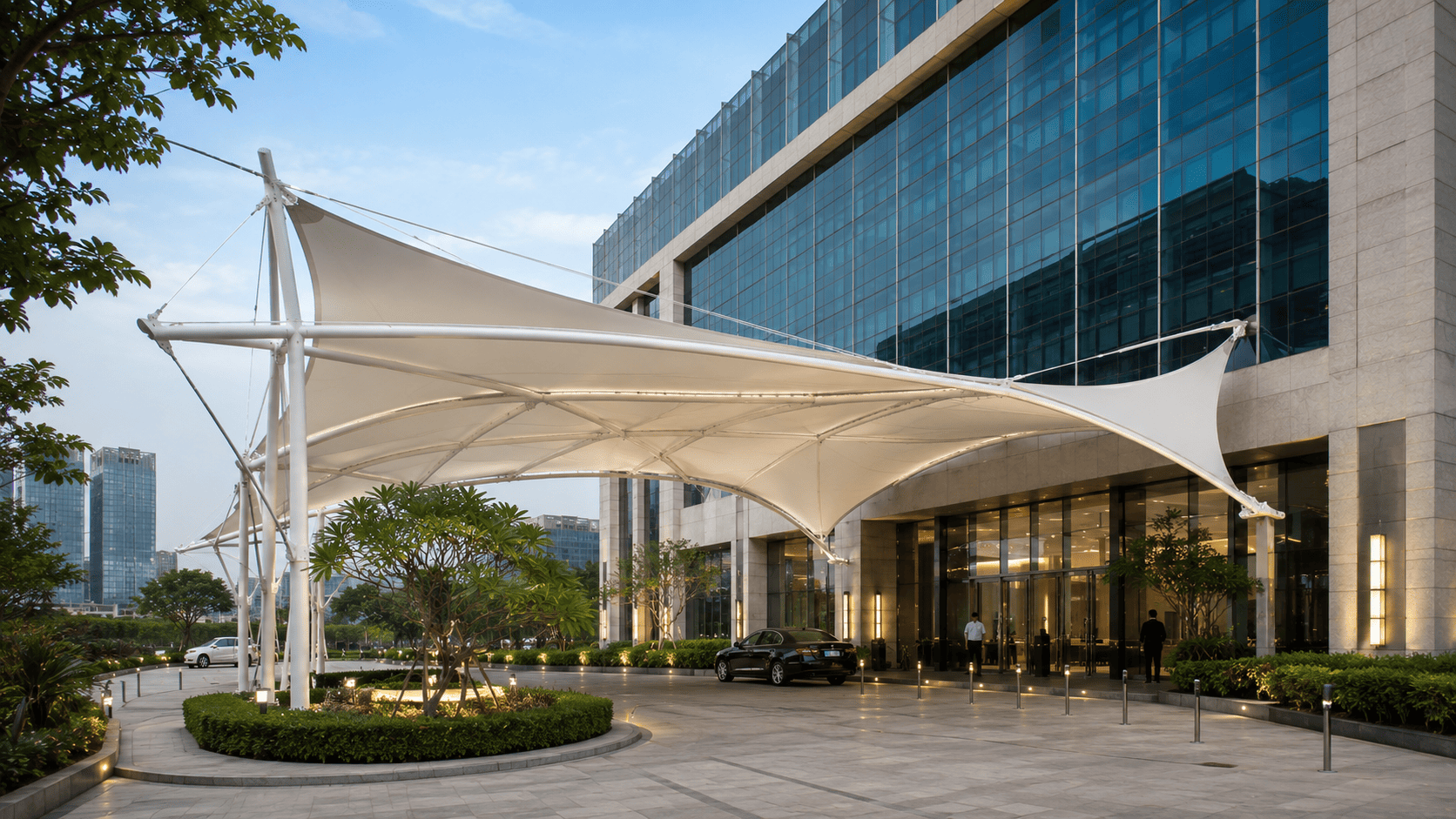 Architectural Tensile Structure for Commercial Project Delhi NCR