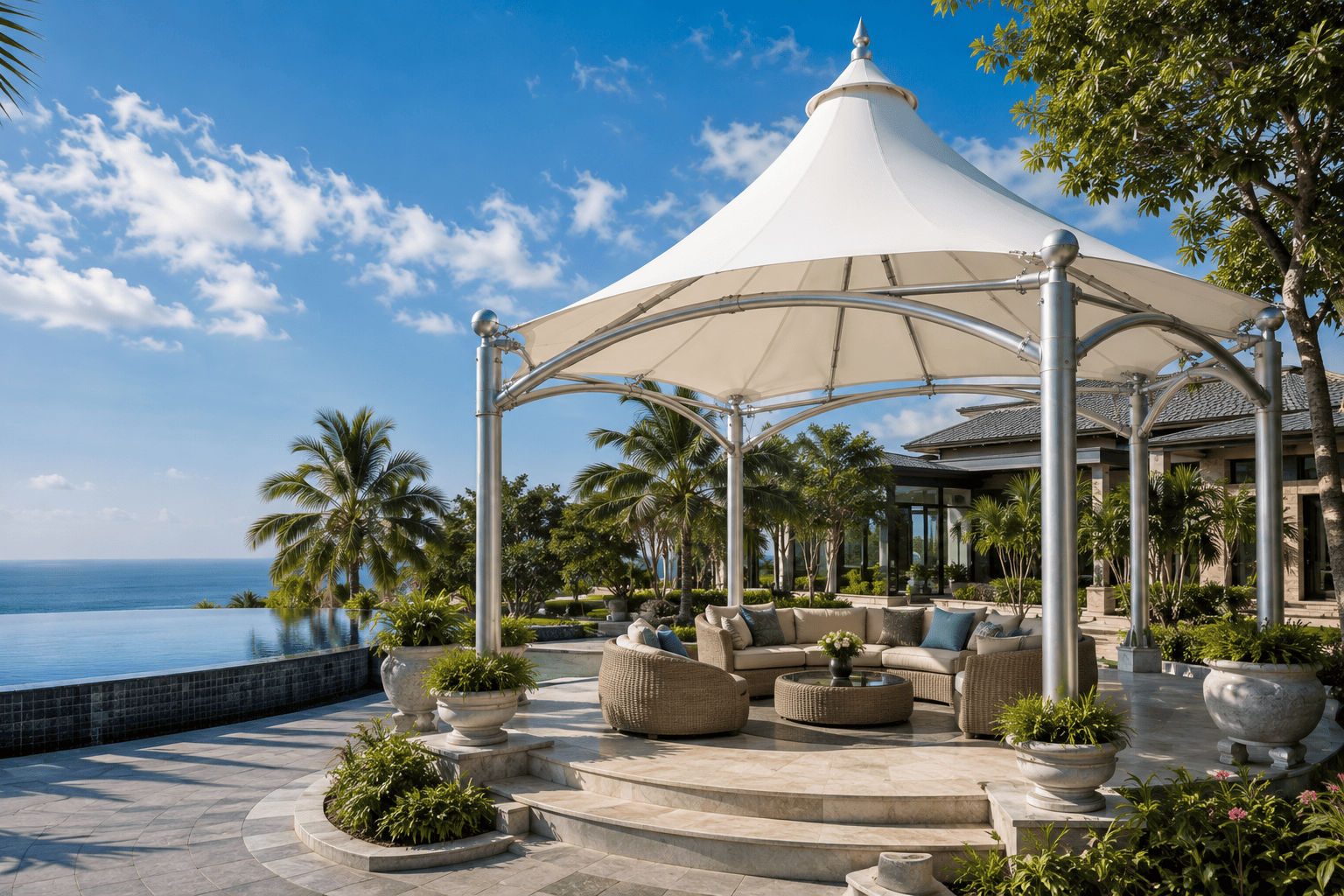 Commercial Stadium Tensile Structure